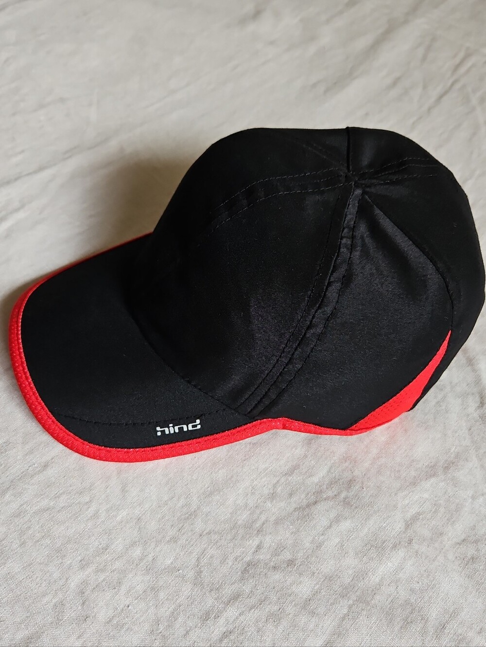 Hind Black and Red Running Quick Dry Cap Hat Lighweight Unisex One Size